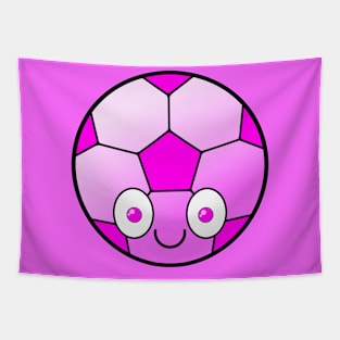 Smiling Soccer Ball Tapestry