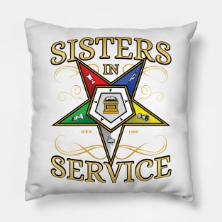 OES Sisters In Service Order Of The Eastern Star Pillow