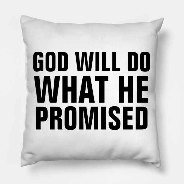 2 Peter 3:9 Bible Verse KJV God Will Do What He Promised - Christian Quote Pillow by ChristianShirtsStudios