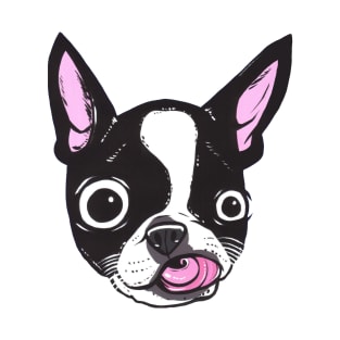 Boston Terrier Face T-Shirt