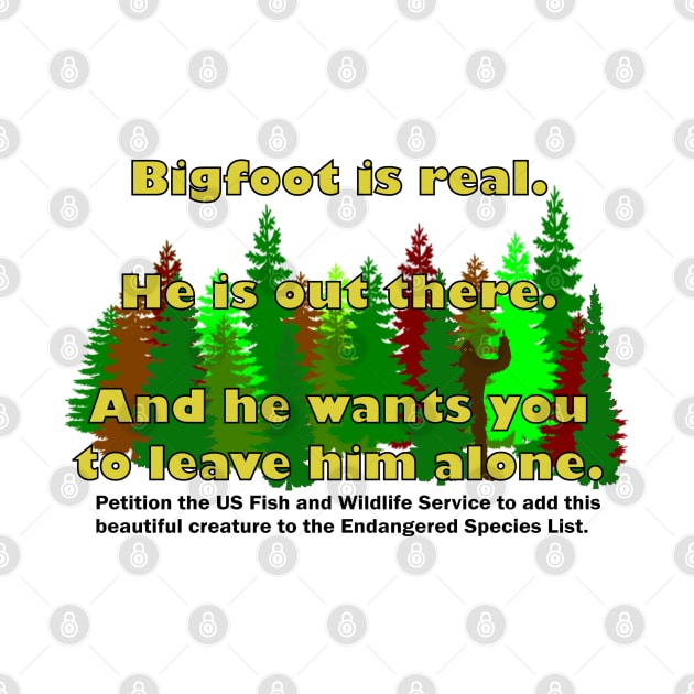 Bigfoot is real. by MadmanDesigns