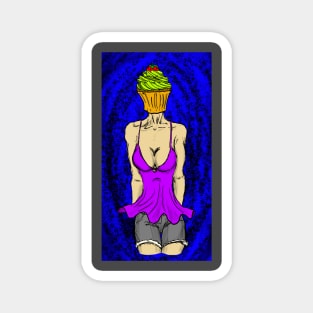 Cupcake Woman Magnet