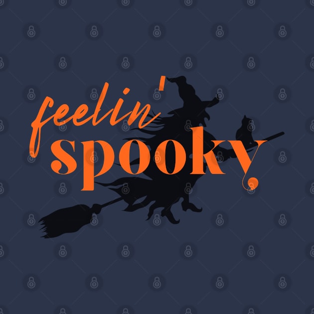 Feelin' Spooky Witch on a Broomstick by Mia Delilah