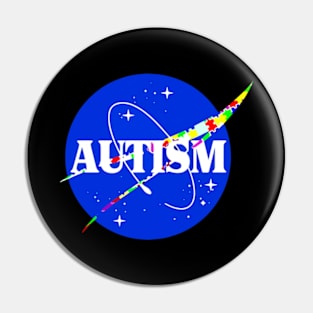 Space Travel Autism Pin