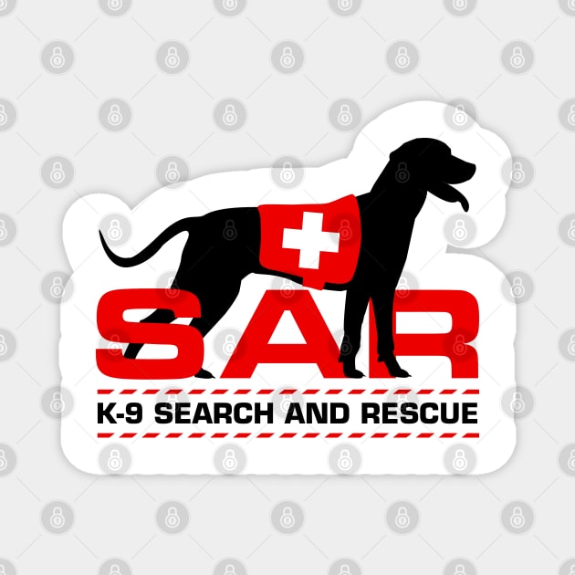 K-9 Search and Rescue - SAR Magnet by Nartissima