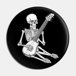 Skeleton rock n roll Pin