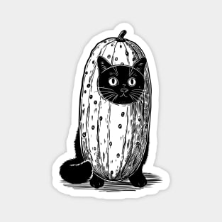 Kitty in a Pickle Costume Magnet