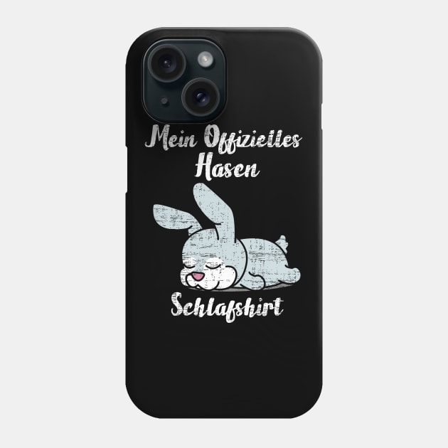 Bunny Sleep Shirt Phone Case by Schwarzweiss