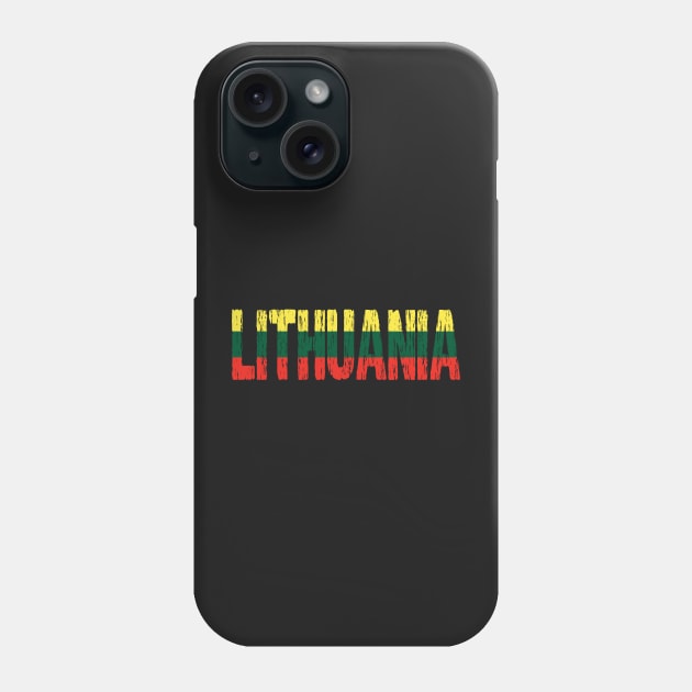 Lithuania Lithuanian Flag Lietuva Souvenir Phone Case by Nirvanibex