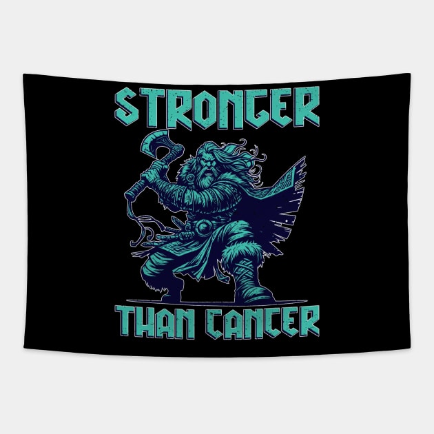 Stronger Than Cancer (distressed) Tapestry by DavesTees