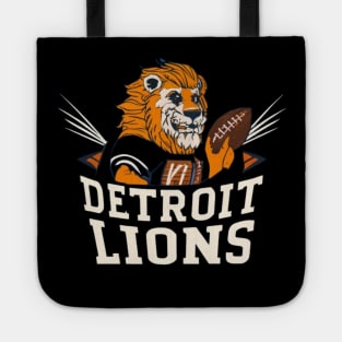 Detroit lions football vector design Tote