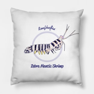 Zebra Mantis Shrimp Pillow