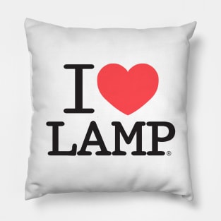 I Love Lamp Pillow