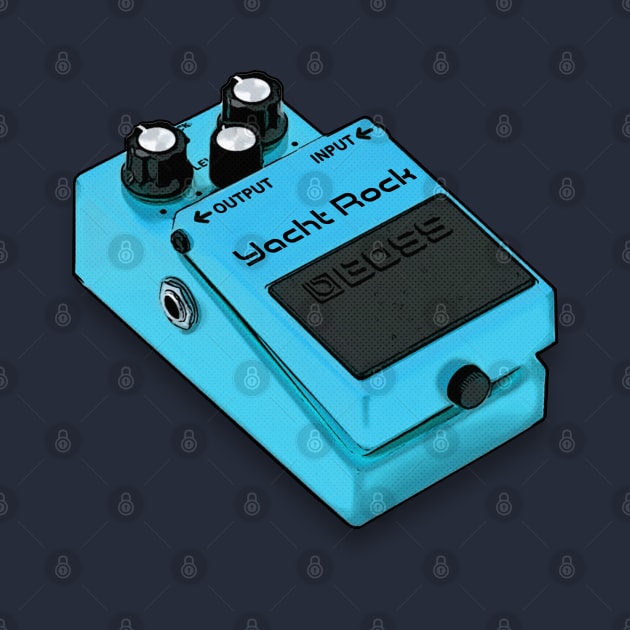 Yacht Rock Guitar Effects Pedal /// Guitarist Design by DankFutura