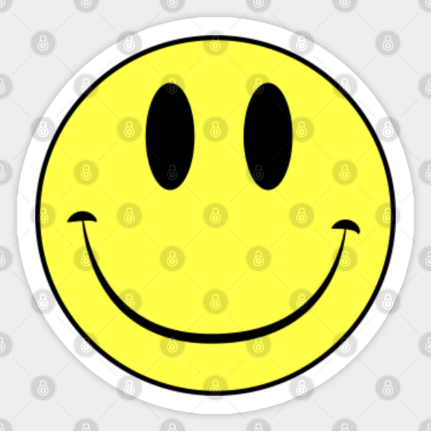 acid house rave smiley face green smiley face sticker teepublic acid house rave smiley face green