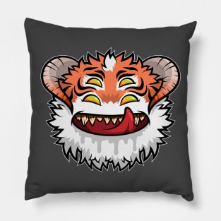 Diabolical Fuzzball (tiger) Pillow