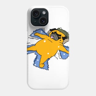 Snow Angel Pug Phone Case