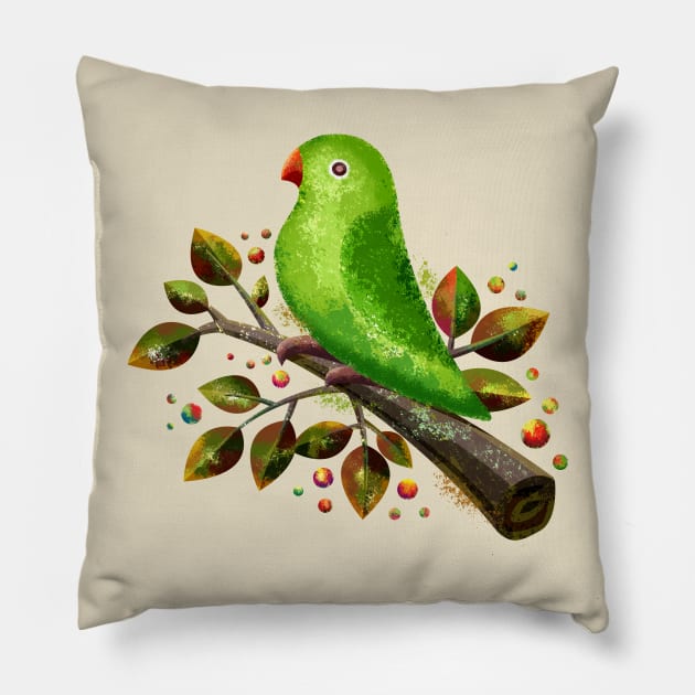 Parrot Bird Pillow by GeeTee