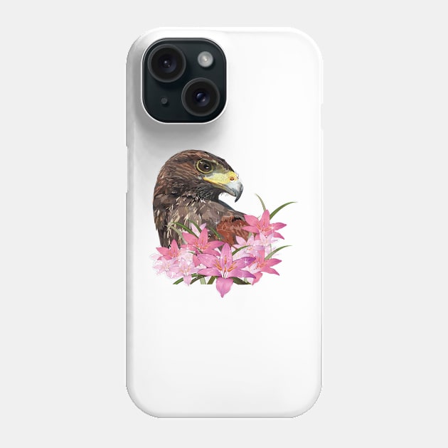 harris hawk Phone Case by obscurite