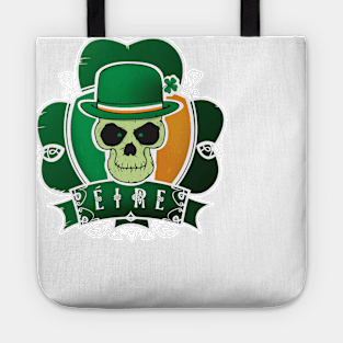 Lucky Irish skull Tote