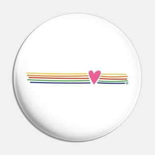 Rainbow Love Pin