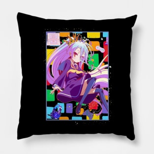 Shiro No Game No Life No Gemu No Raifu Color Block Anime Pillow