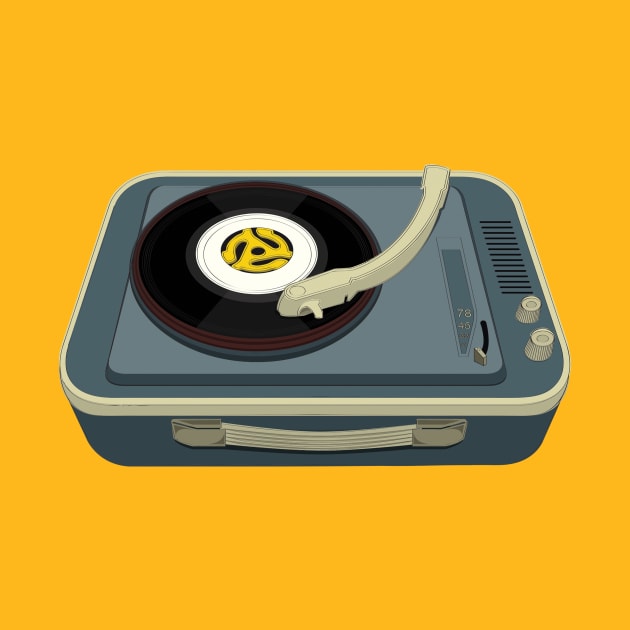 Suitcase Record Player by threeblackdots