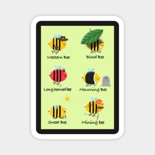 Types of bee Magnet