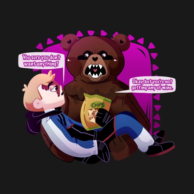 Scare Bear + Hank by scribblekisses