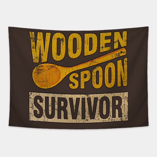 Wooden Spoon Survivor Vintage Tapestry by 14RF