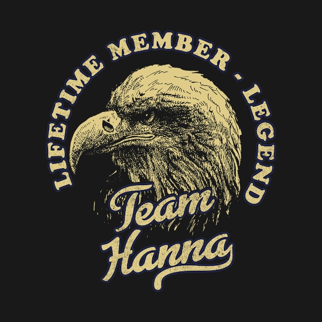 Hanna Name - Lifetime Member Legend - Eagle by Stacy Peters Art