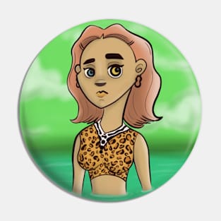 Amazon Cheetah Girl Pin