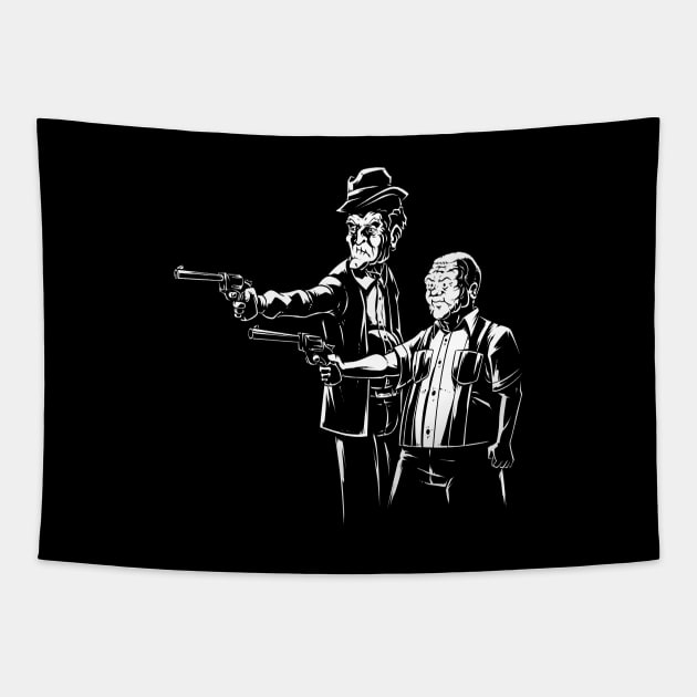 Propane Fiction Tapestry by indiespiv