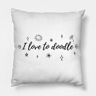 I Love to Doodle Pillow