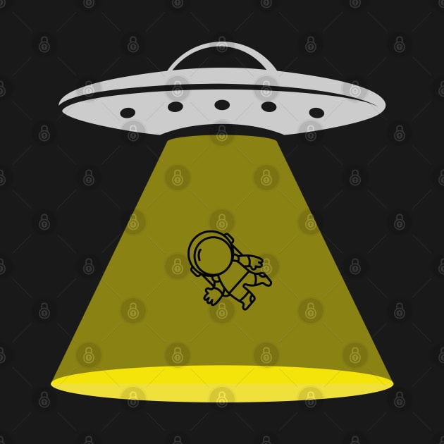 Alien Invasion with ufo and space human by KaVi