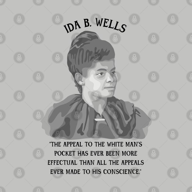 Ida B. Wells Portrait and Quote by Slightly Unhinged