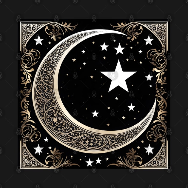 Holy Islamic moon and stars by Spaceboyishere