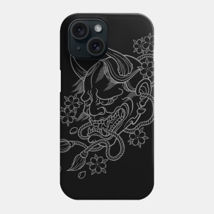 Japanese Hannya Mask Phone Case