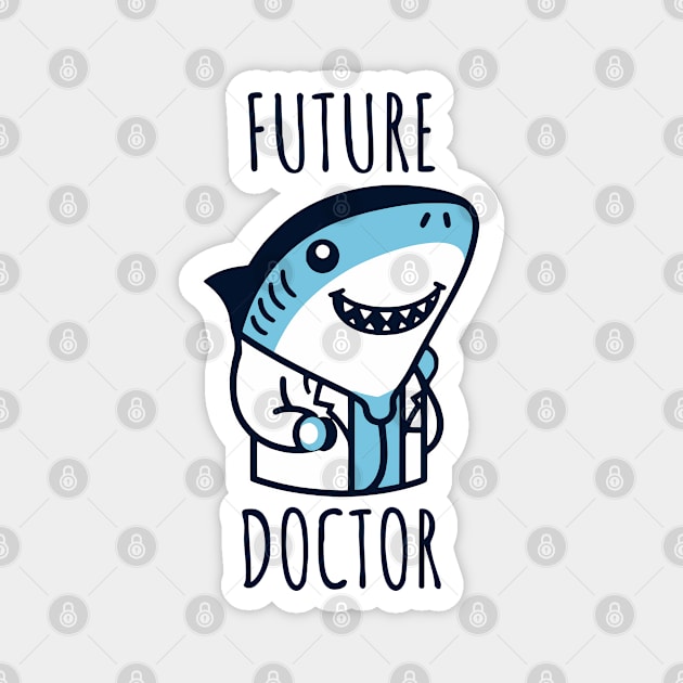 Future Doctor Shark Magnet by Odetee