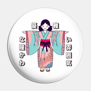 Kimono kawaii adorable Pin