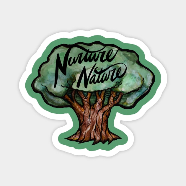 Nurture Nature Magnet by bubbsnugg