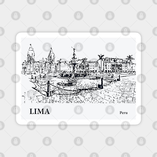 Lima - Peru Magnet by Lakeric