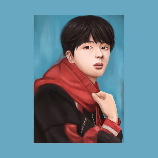 BTS KPOP Handsome Seok Jin by moonquarius