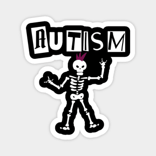 Autism Skeleton Meme Magnet