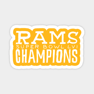 Los Angeles Raaaams 26 champions Magnet