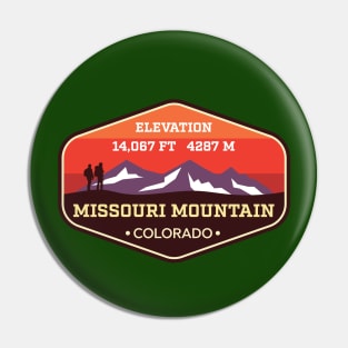 Missouri Mountain Colorado 14ers Climbing Badge Pin