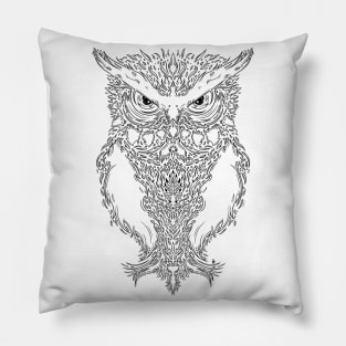 Flaming Owl Pillow