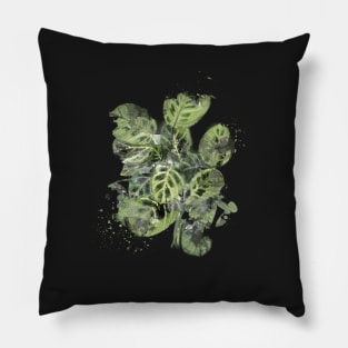 Prayer Plant- Abstract Art Pillow