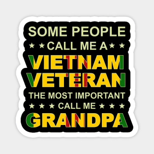 Vietnam Vet Grandpa Magnet