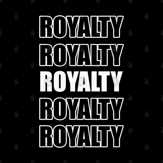 Repeated royalty text design by Samuelproductions19